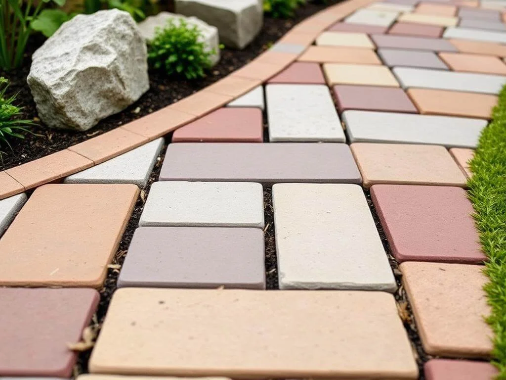 Variety of Unilock pavers	