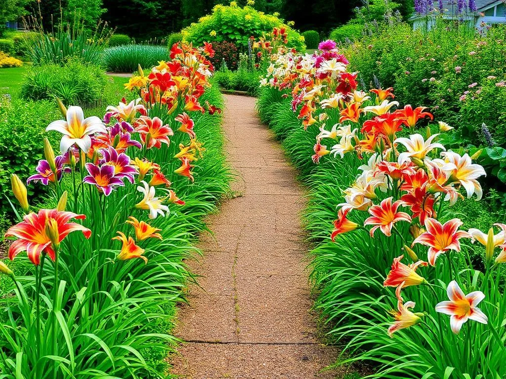 Daylily Landscape Uses as Garden Border	