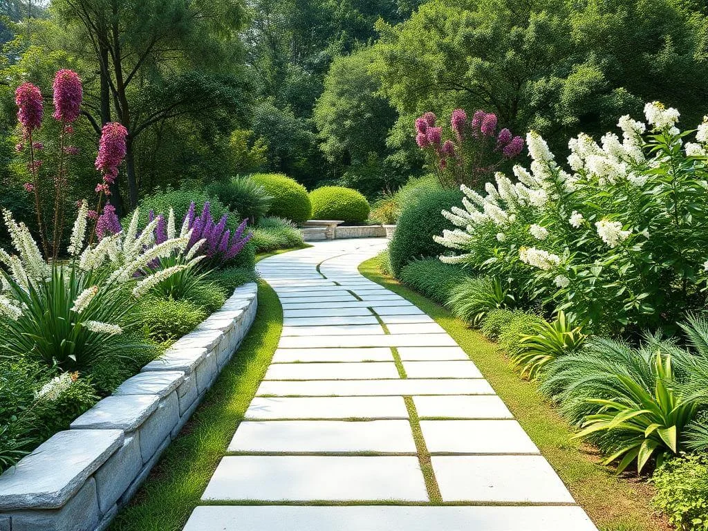 White Stone Pathway Design	