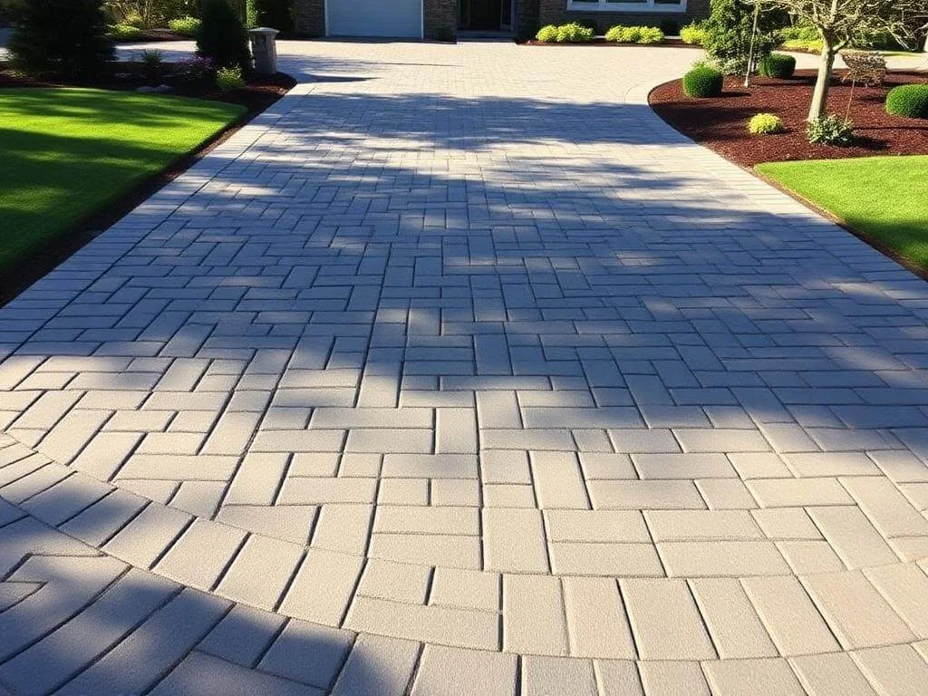 Durable Unilock pavers driveway	