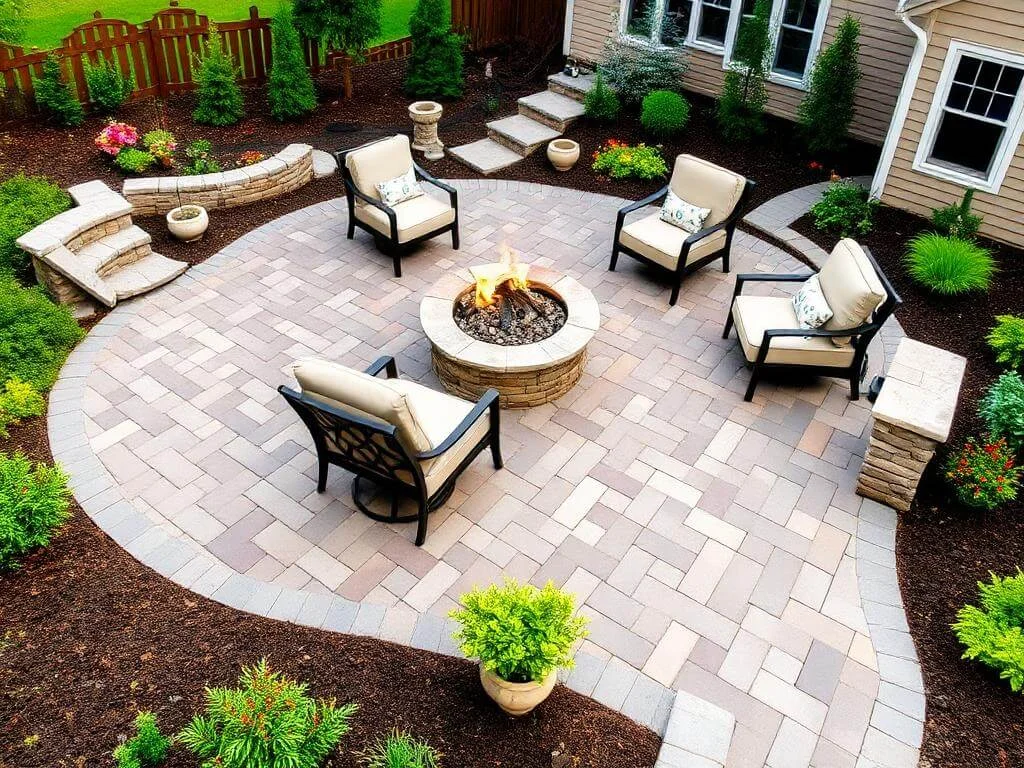 Popular Unilock pavers patio	