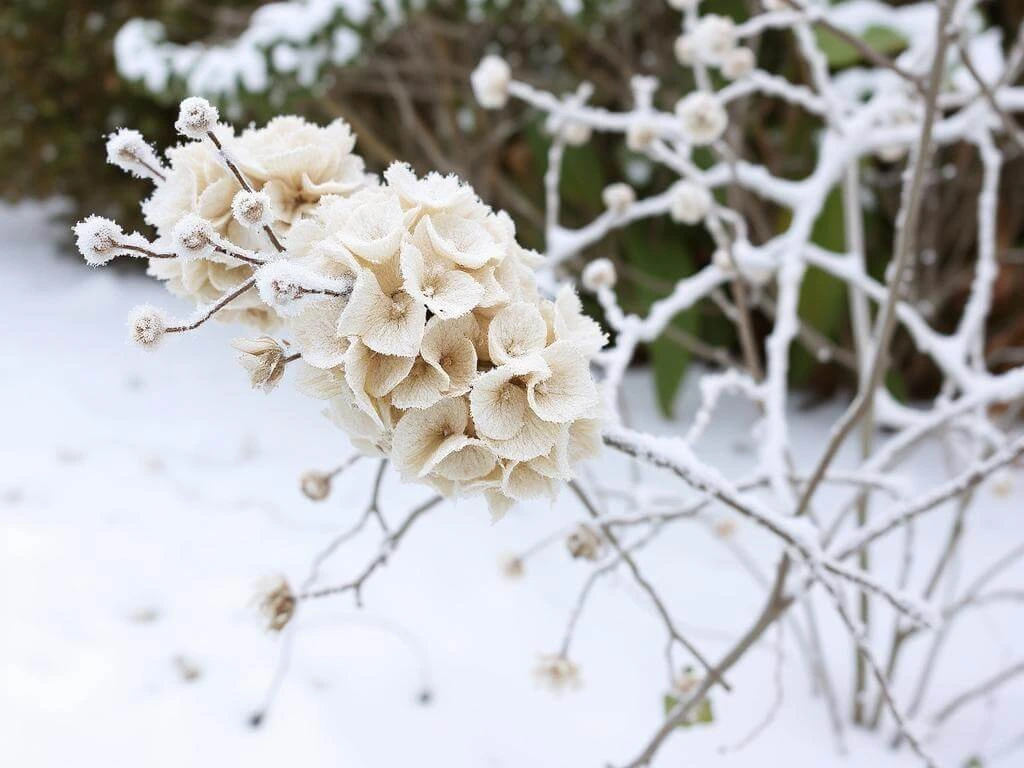 Winter hydrangea landscape uses for structure and charm