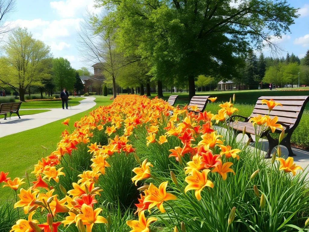 Daylily Landscape Uses in Public Spaces	