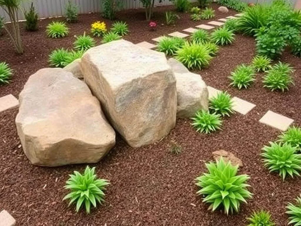 Maintaining Large Landscaping Rocks in Garden	