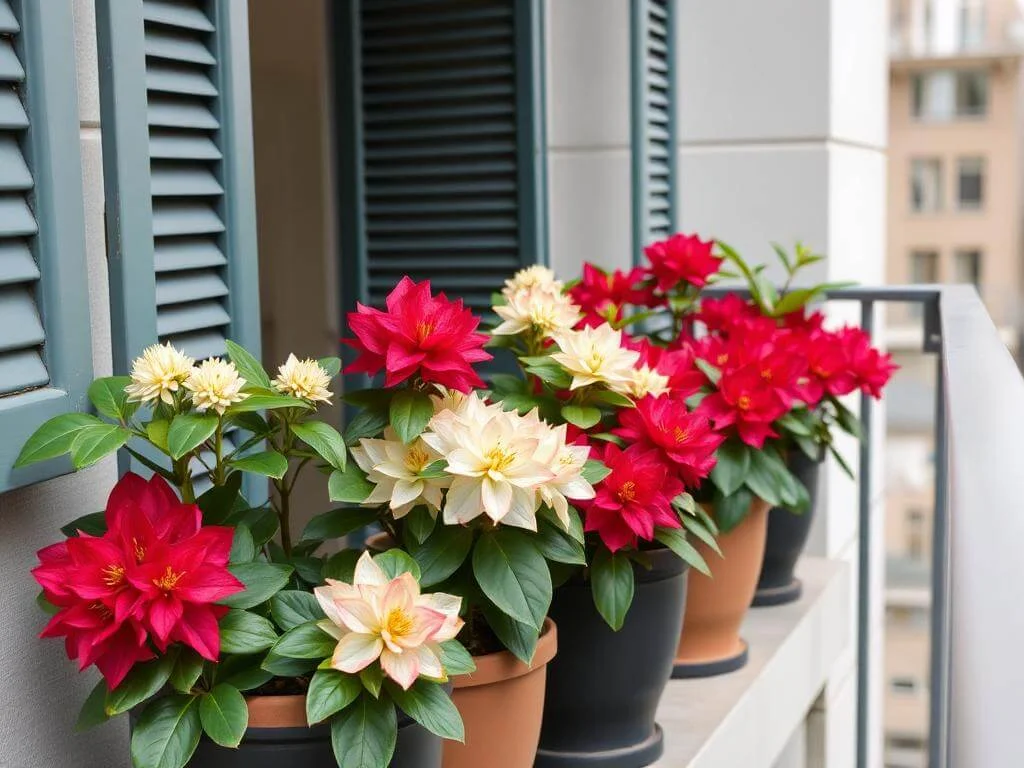 Rhododendrons in containers for landscaping