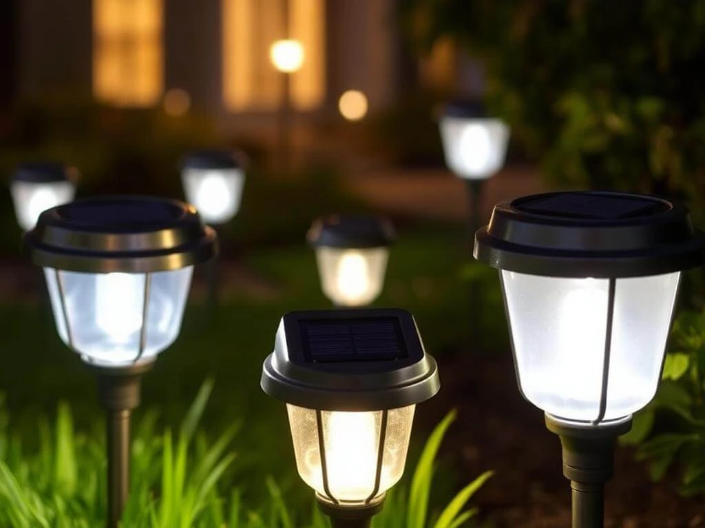 Common issues with solar landscape lighting including dirty panels and faulty batteries