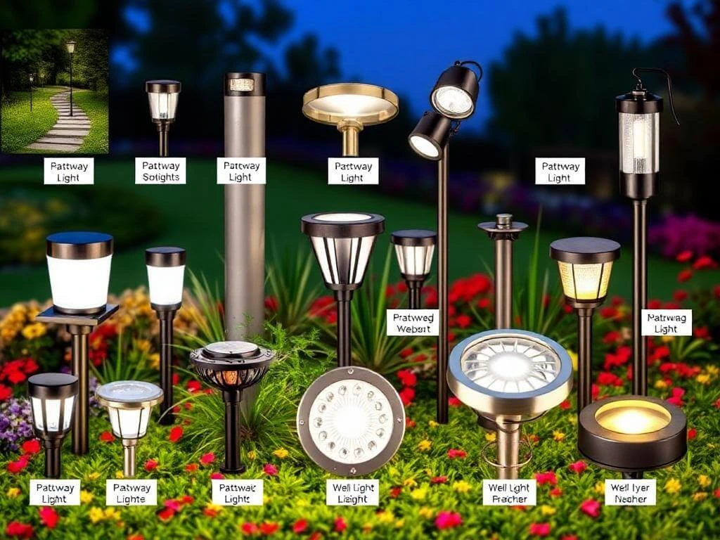 Collection of low voltage lighting fixtures	