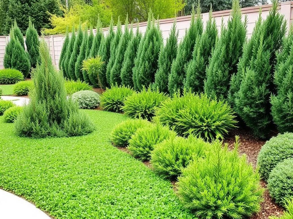 Landscape uses for juniper in a modern garden setting