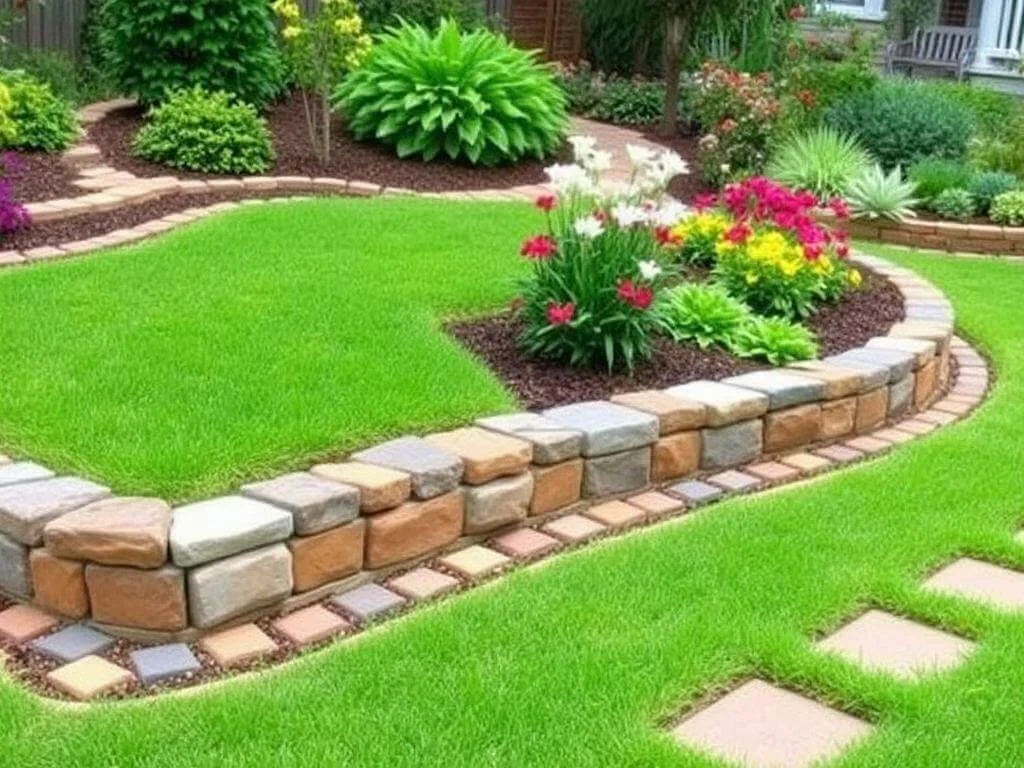 Landscaping Edging Materials in a Garden