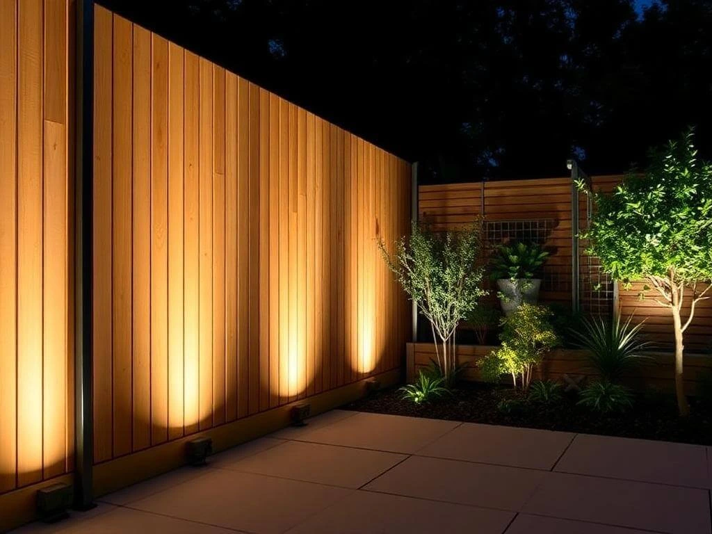 Low voltage up-lighting for walls and fences	