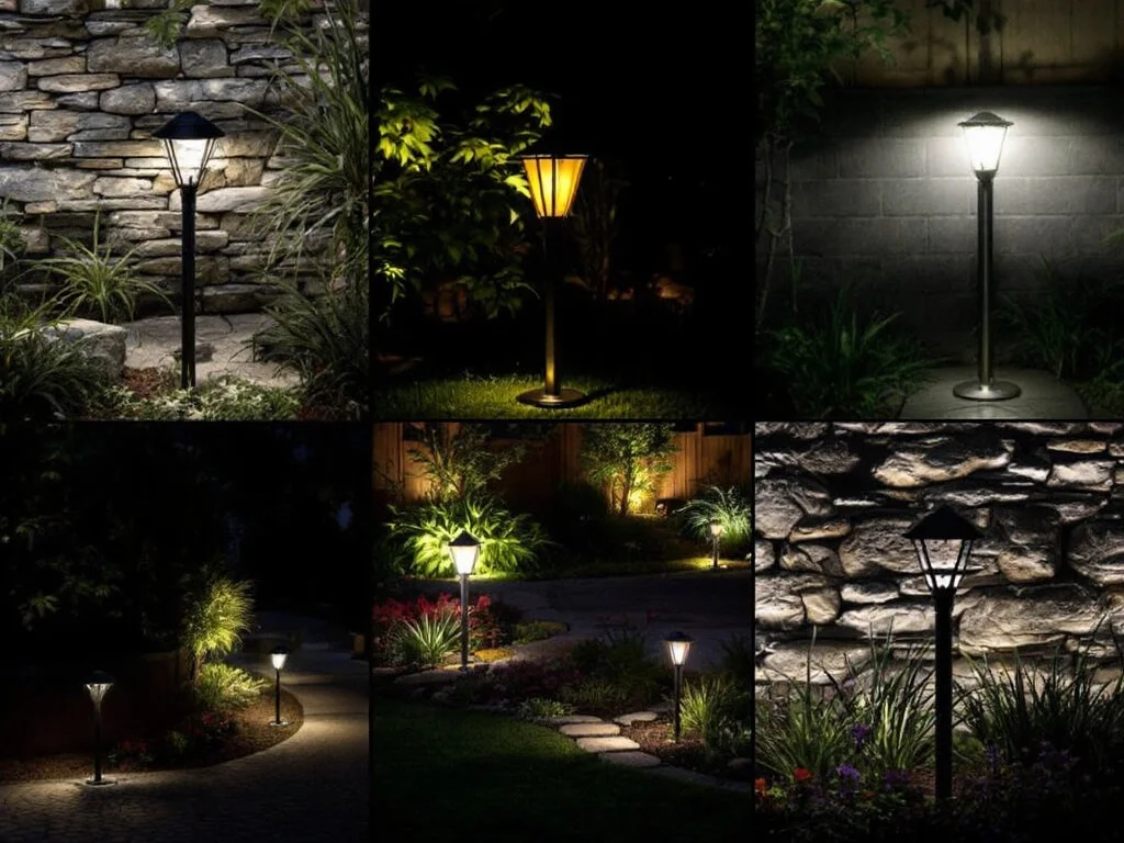 Visual guide outlining steps to choose the perfect landscaping lighting