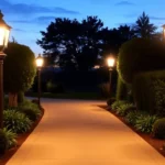 Elegant outdoor post lights